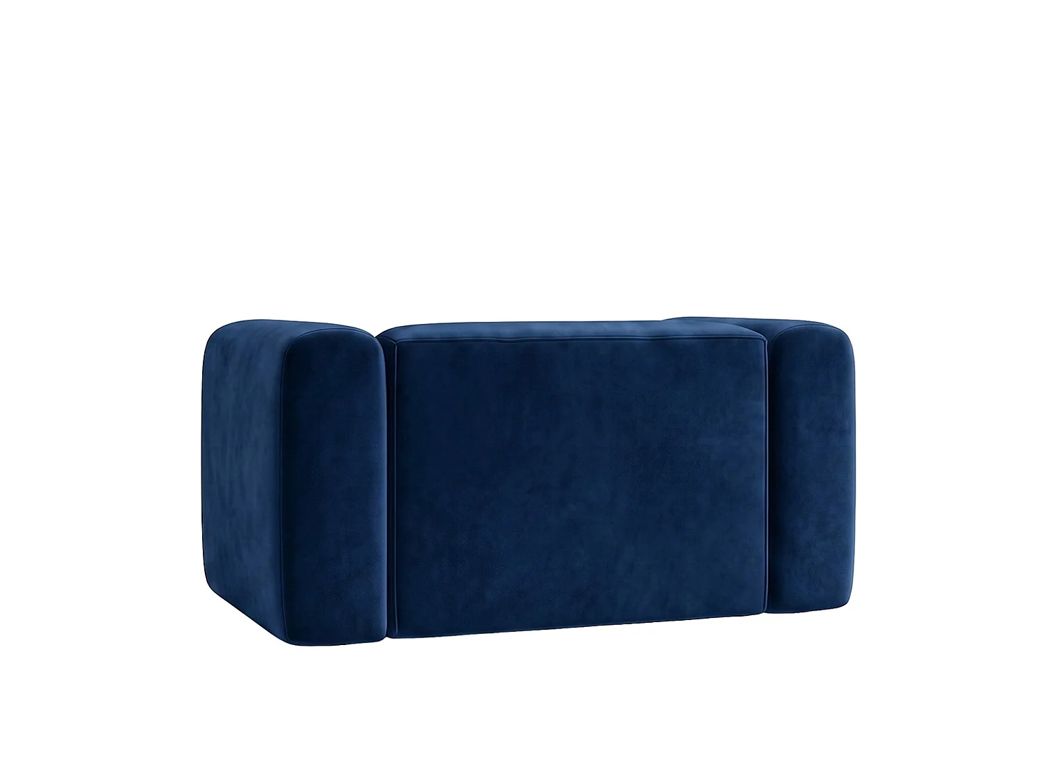 Fotel do salonu, w tkaninie Velvet Bluvel, Atramentowy, GRETA
