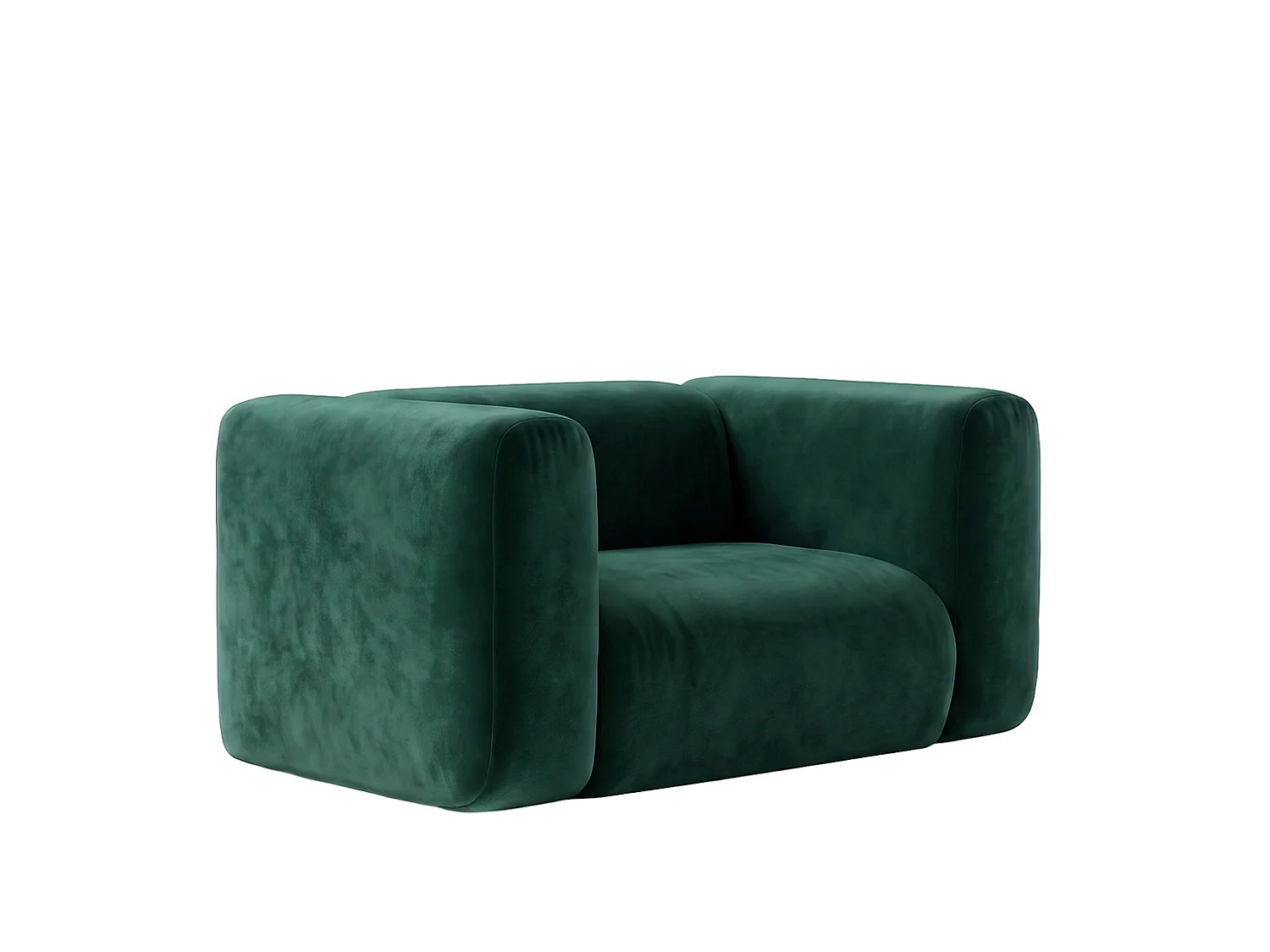 Fotel do salonu, w tkaninie Velvet Bluvel, Zielony, GRETA
