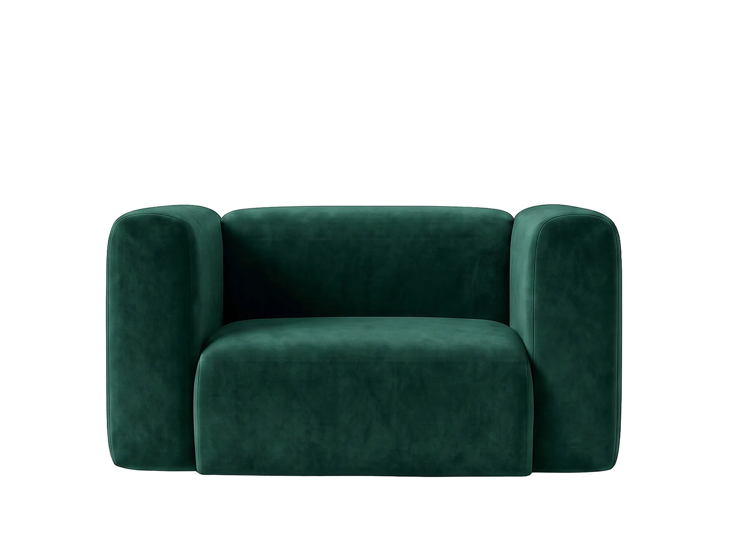 Fotel do salonu, w tkaninie Velvet Bluvel, Zielony, GRETA