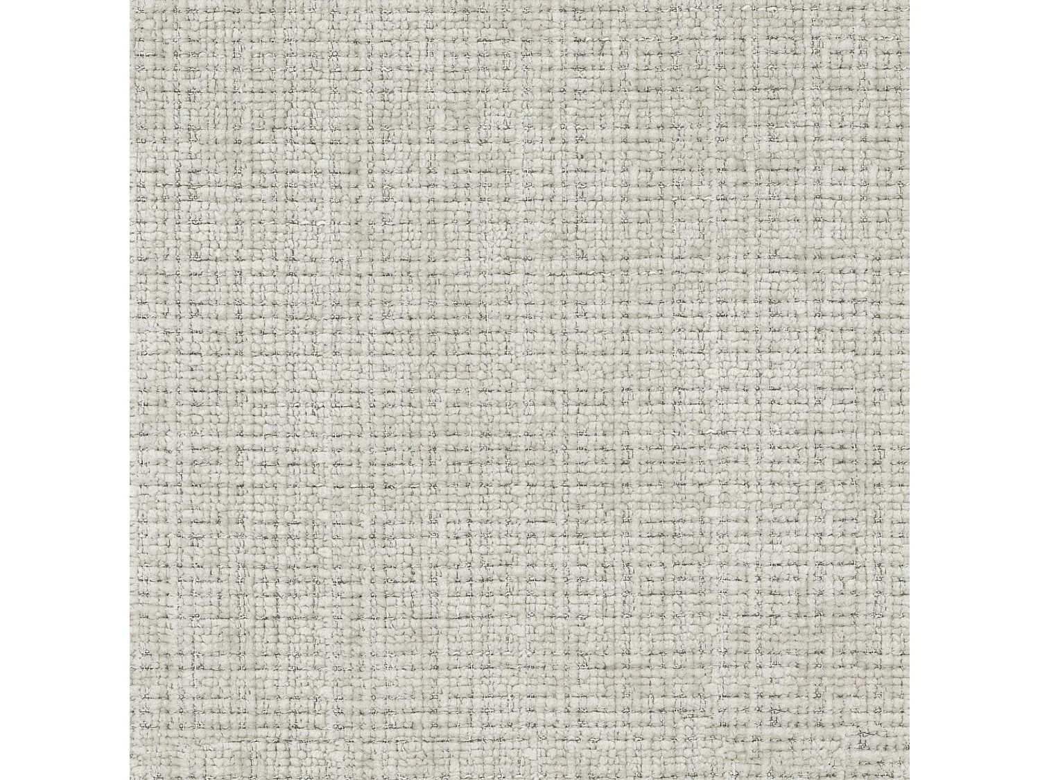 Canapé d’angle en L avec pouf, tissu chenille Cremona, Gris clair, Droit, GRETA
