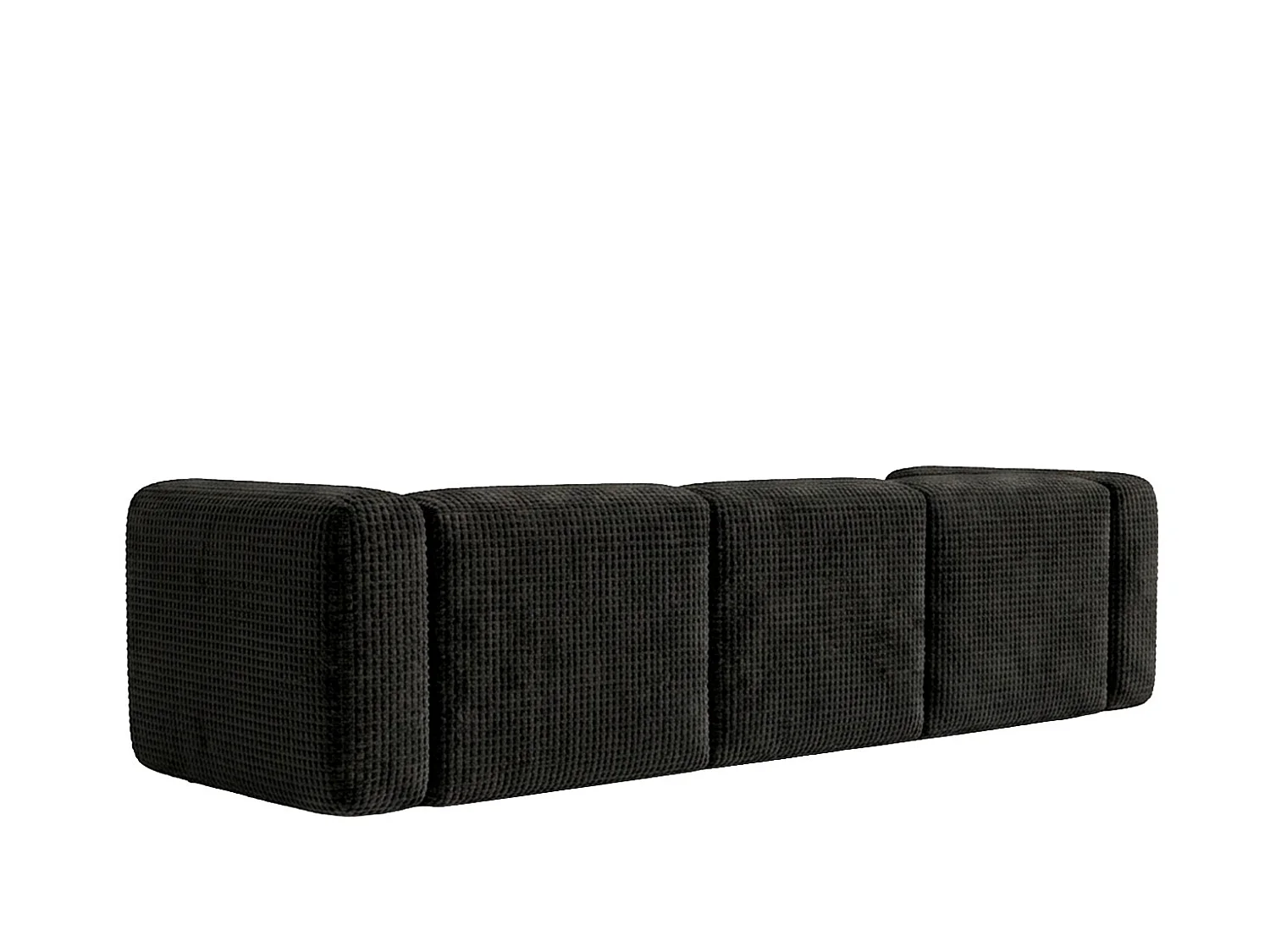 Sofa trzyosobowa, tkanina szenil Cremona, Antracytowy, GRETA