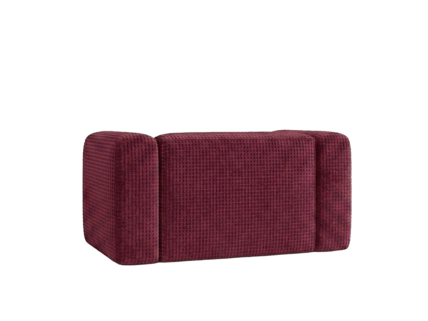 Woonkamerfauteuil van chenillestof Cremona, Bordeauxrood, GRETA