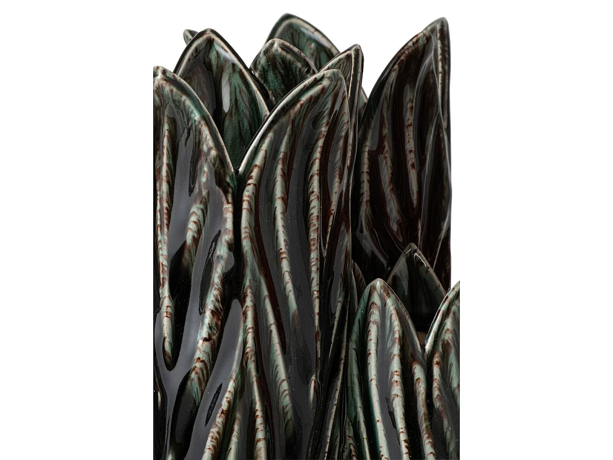 Vase Design en Argile "Yves" 36cm Bleu