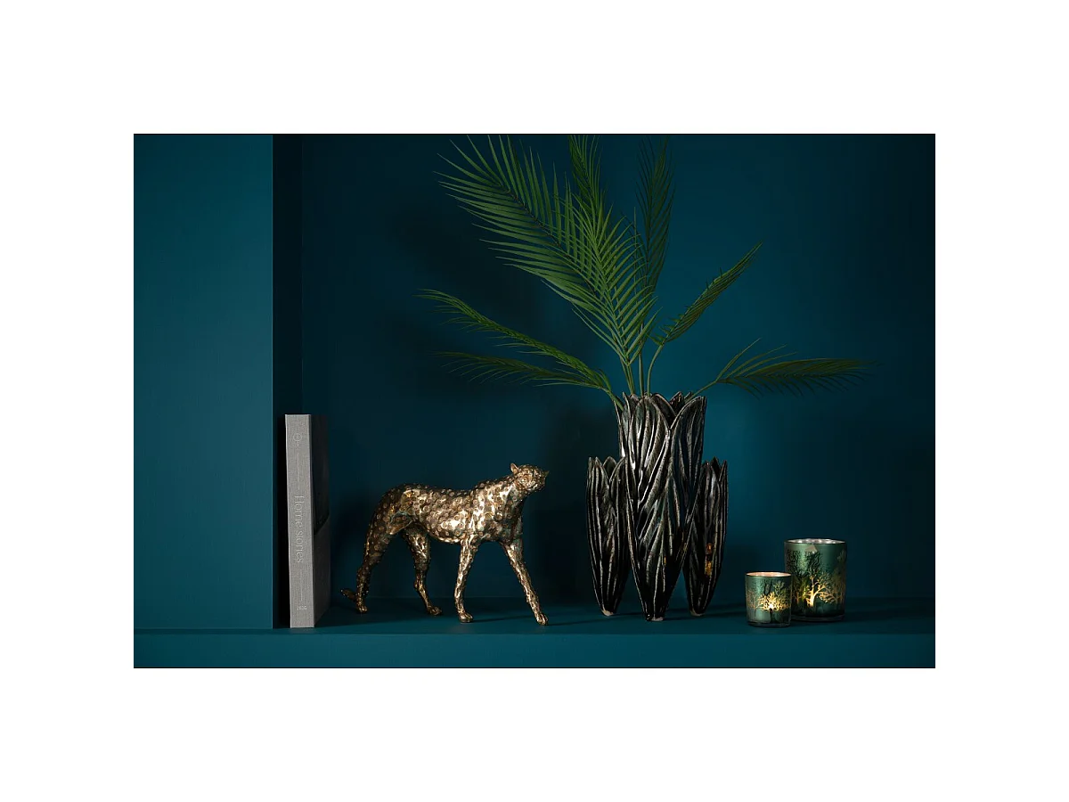 Vase Design en Argile "Yves" 36cm Bleu