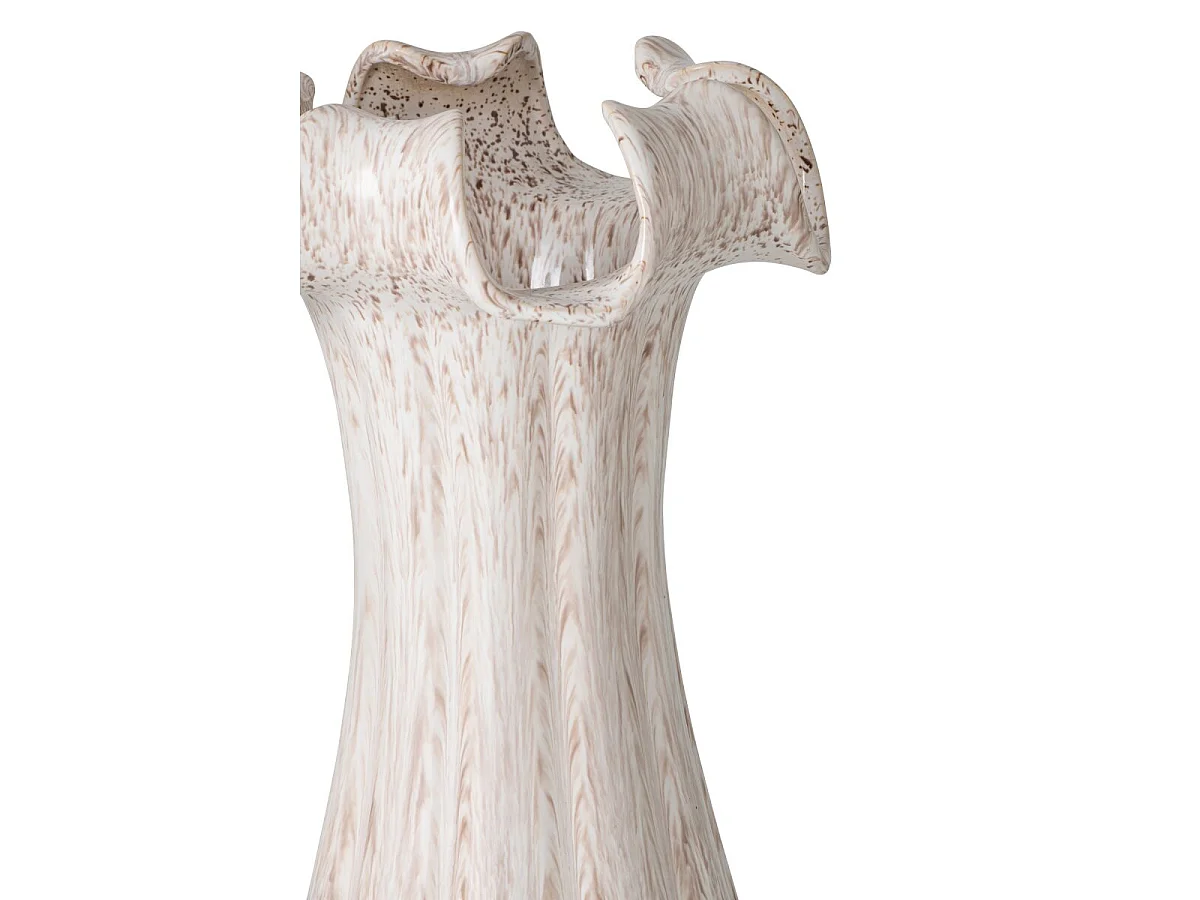 Vase Corolle en Argile "Yves" 56cm Beige Clair