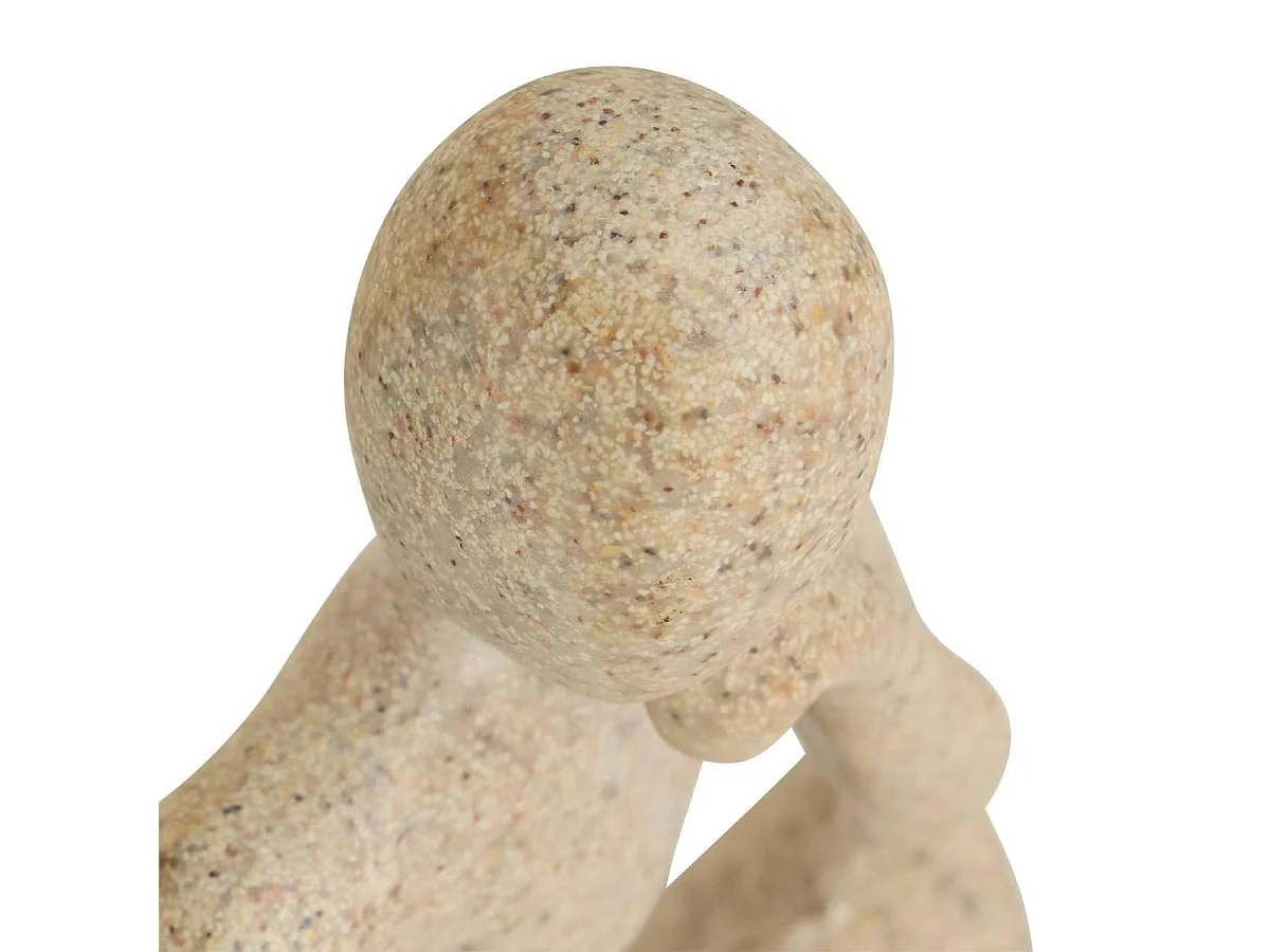 Lot de 3 Statuettes Femmes "Aby" 11cm Beige