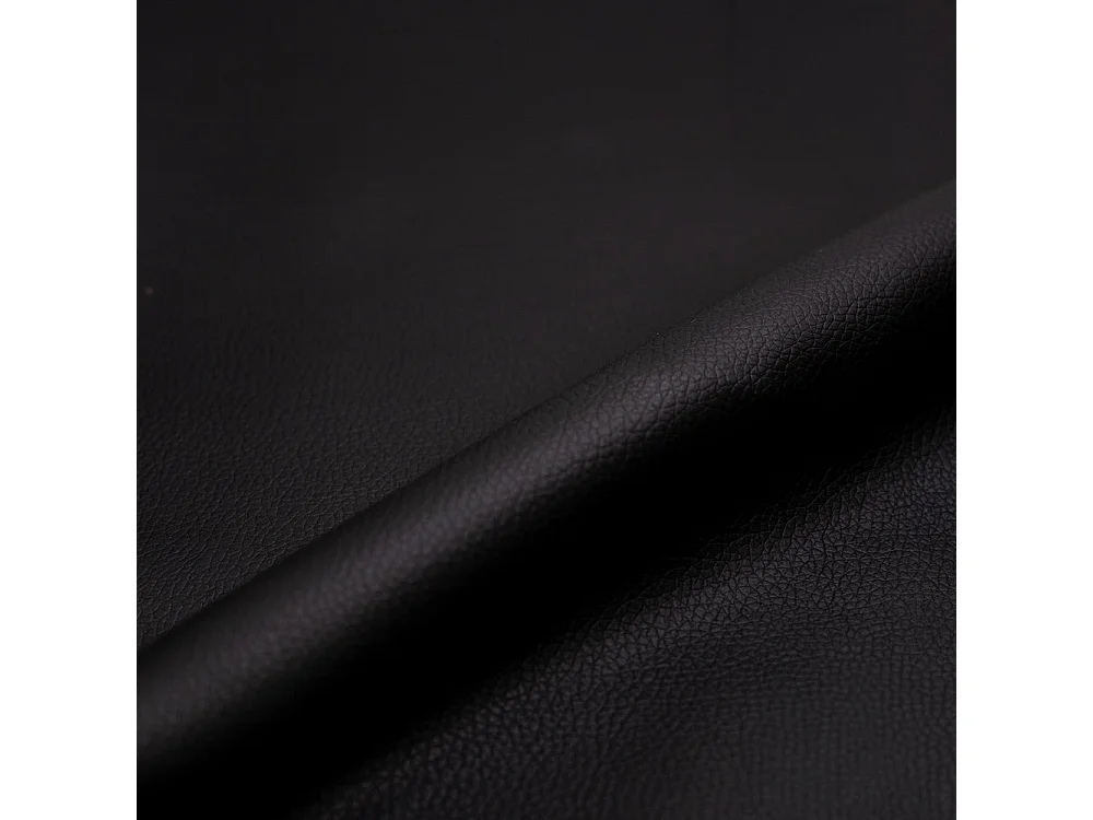 Set di 2 sedie da bar, isola 64,5 cm, similpelle nera - Yuna
