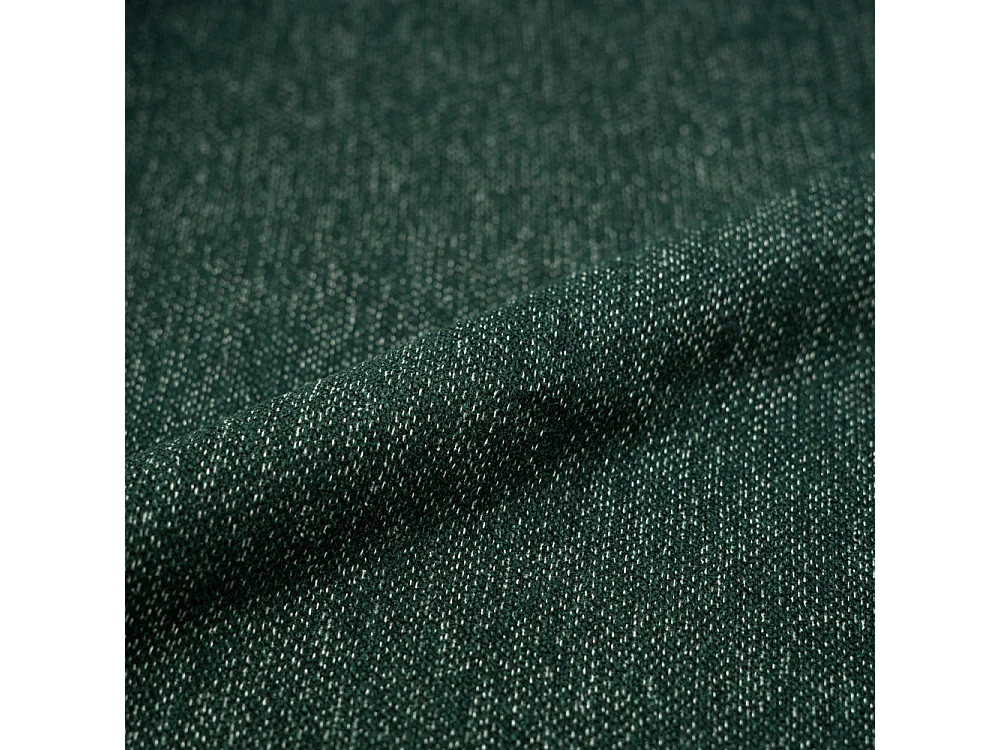 Set di 2 sedie in tessuto verde abete e legno di hevea scuro - Yuna