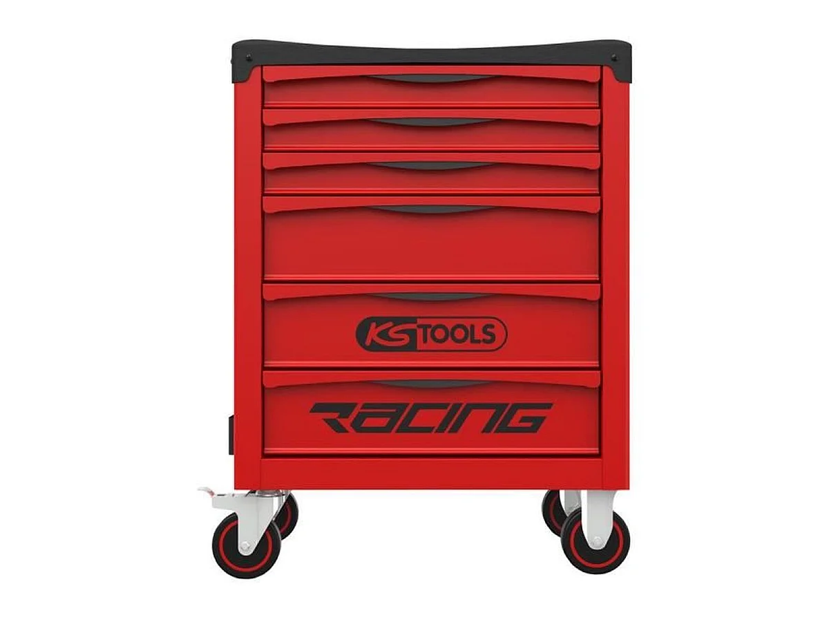 Chariot d’atelier KS Tools RACING 6 tiroirs en acier rouge