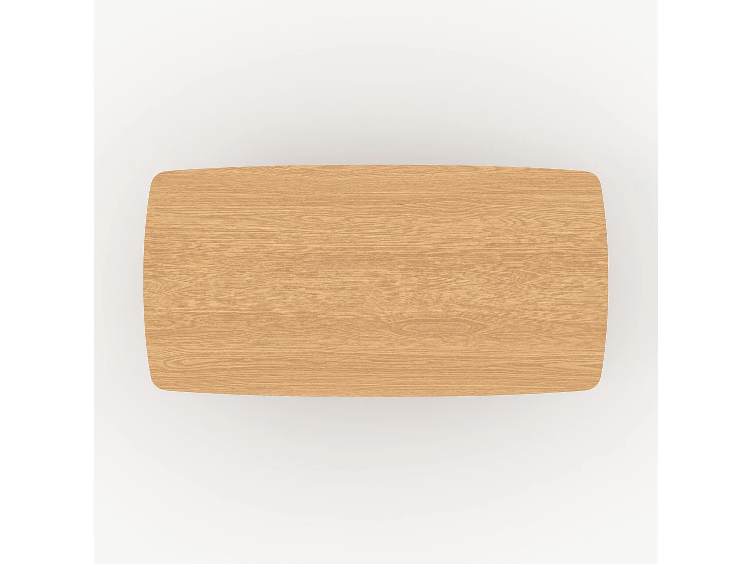 Table rectangulaire 6 places en bois contreplaqué et placage 200 cm - Asma