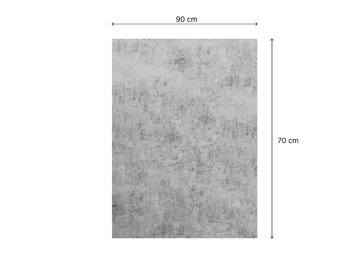 Fond de hotte composite aluminium Nordlinger Pro décor béton 90 x 70 cm 3 mm