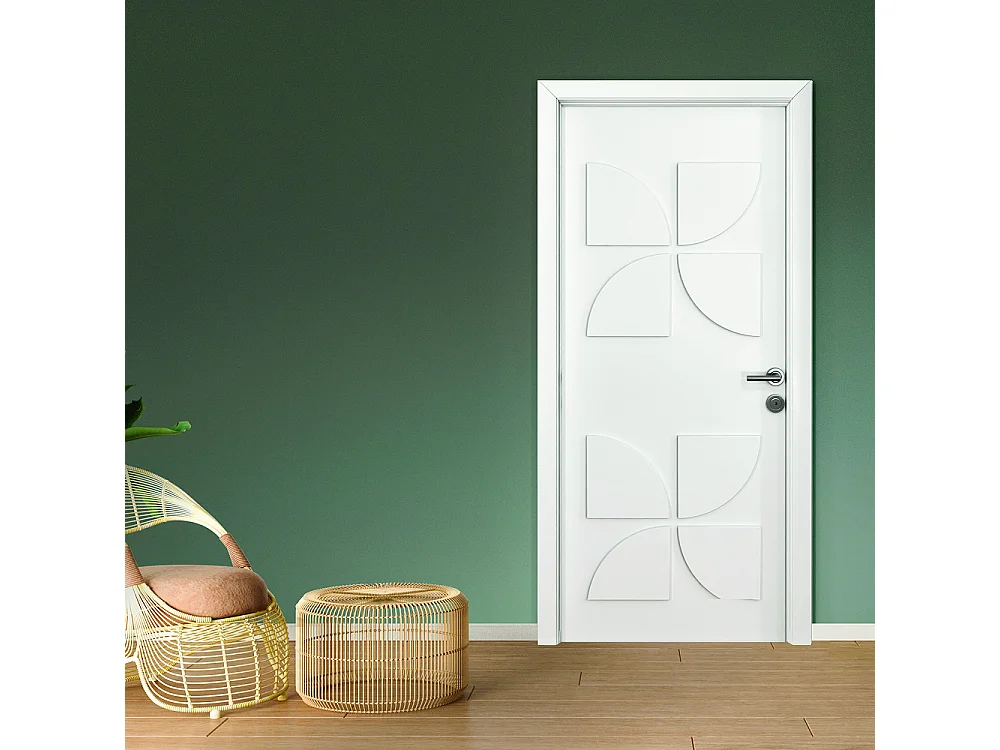 Kit décoratif de porte ARDECO Nordlinger Pro 8 pièces 3 mm à peindre