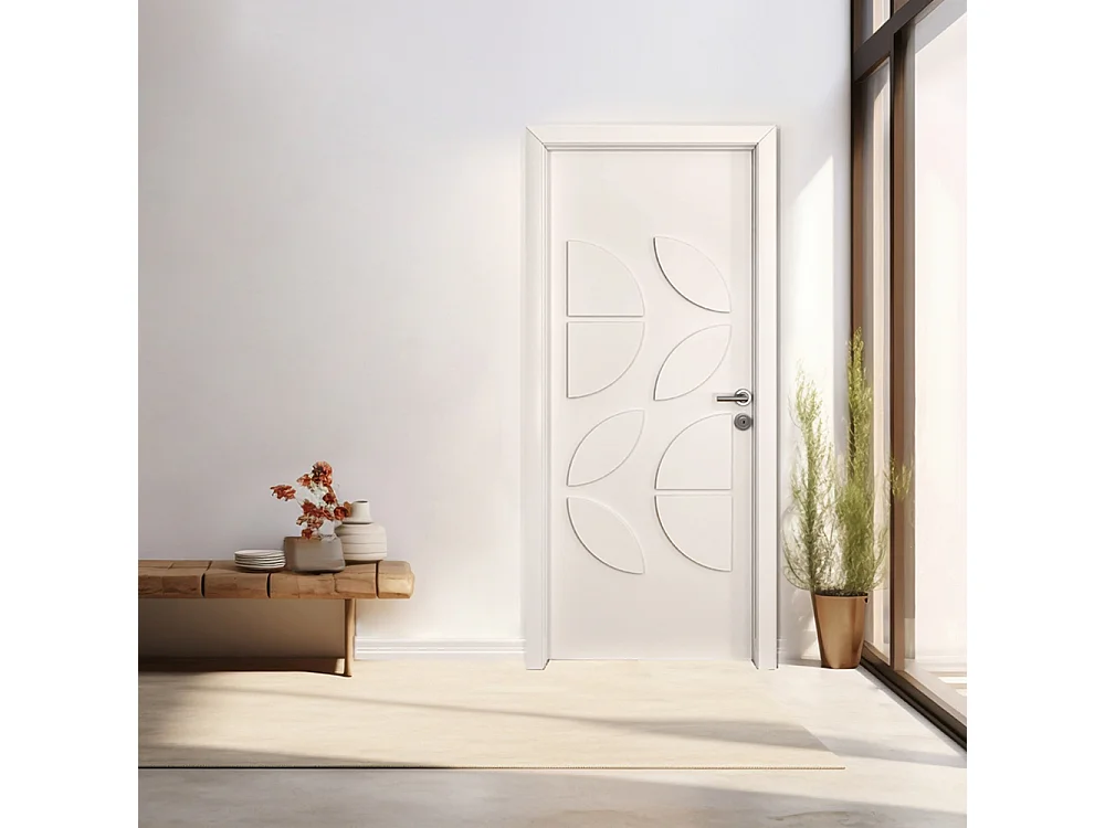 Kit décoratif porte FLOWDECO Nordlinger Pro  8 pièces HDF 3 mm à peindre