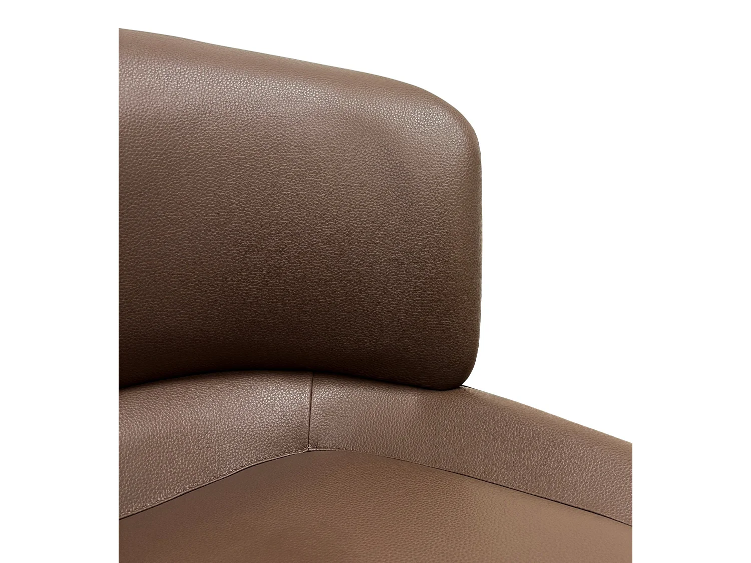 Set van 4 stoelen bekleed met bruin imitatieleer