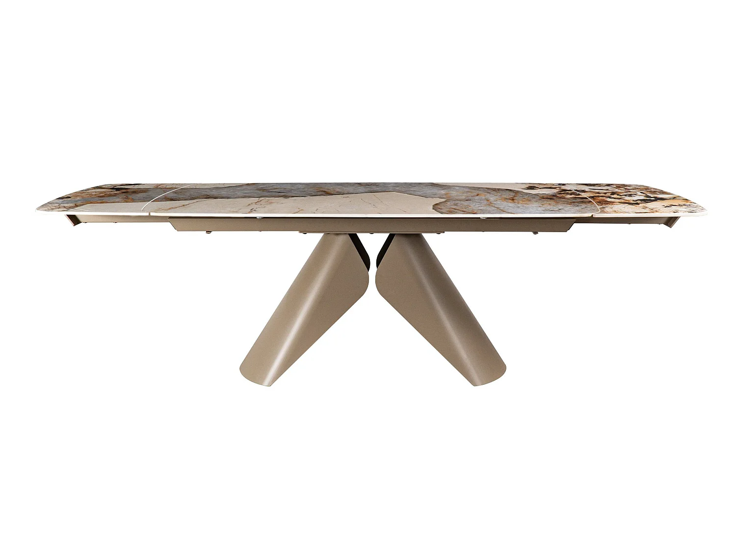 Tavolo da pranzo allungabile 180/260 x 100,  con piano in ceramica