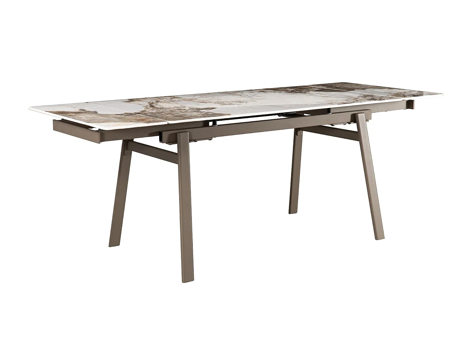 Tavolo da pranzo allungabile 140/200×80, piano in ceramica