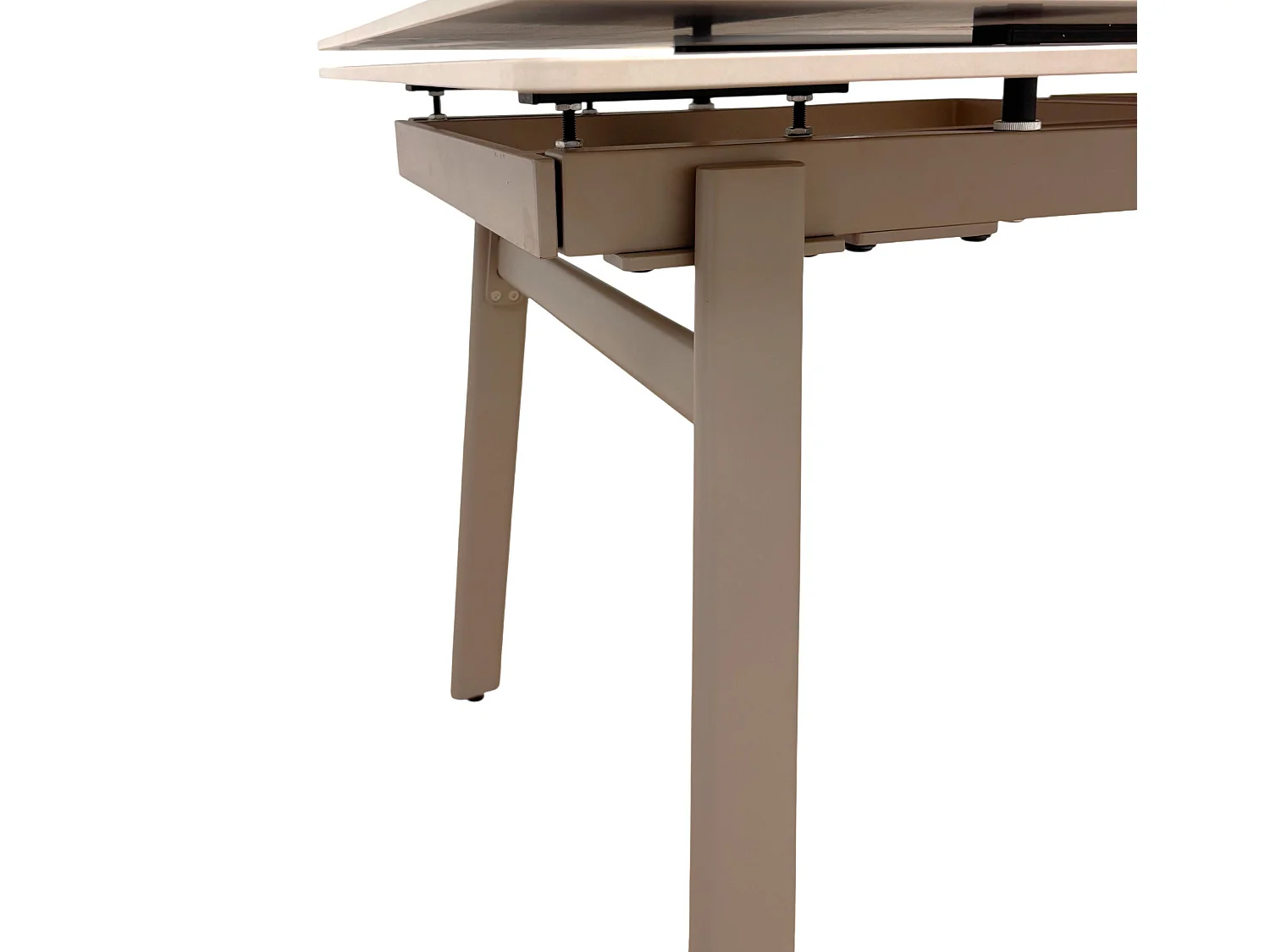 Tavolo da pranzo allungabile 140/200×80, piano in ceramica