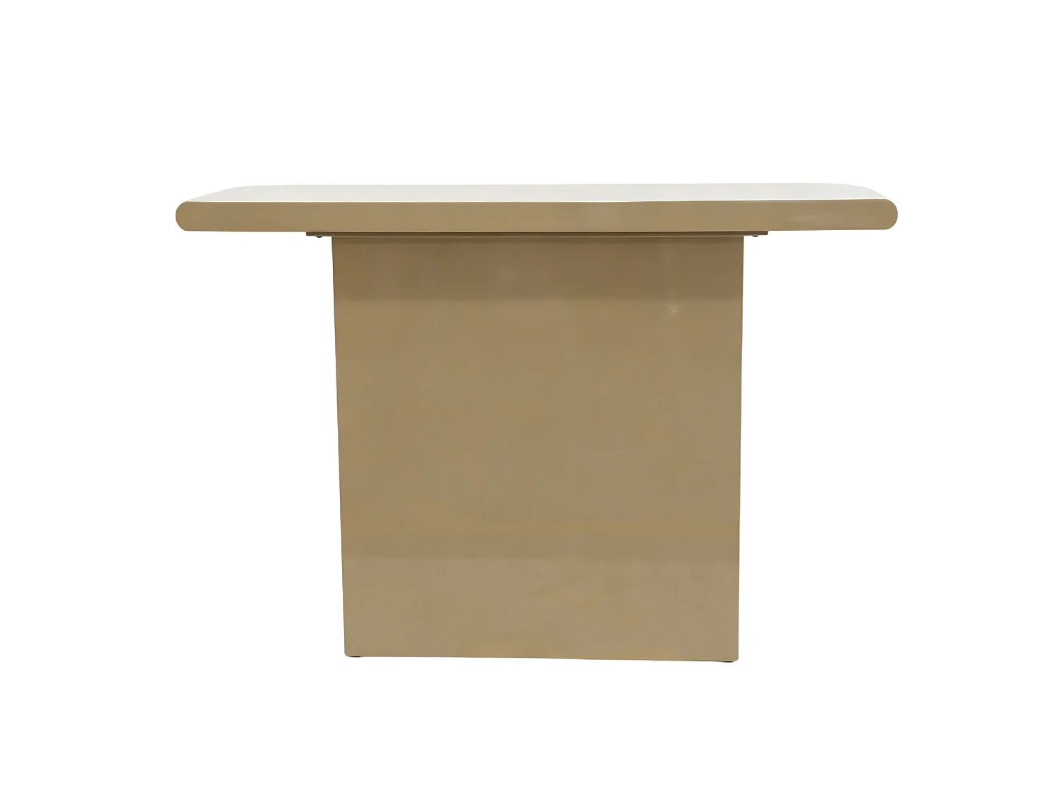 Mesa de apoio em MDF lacada na cor cinza-escuro brilhante