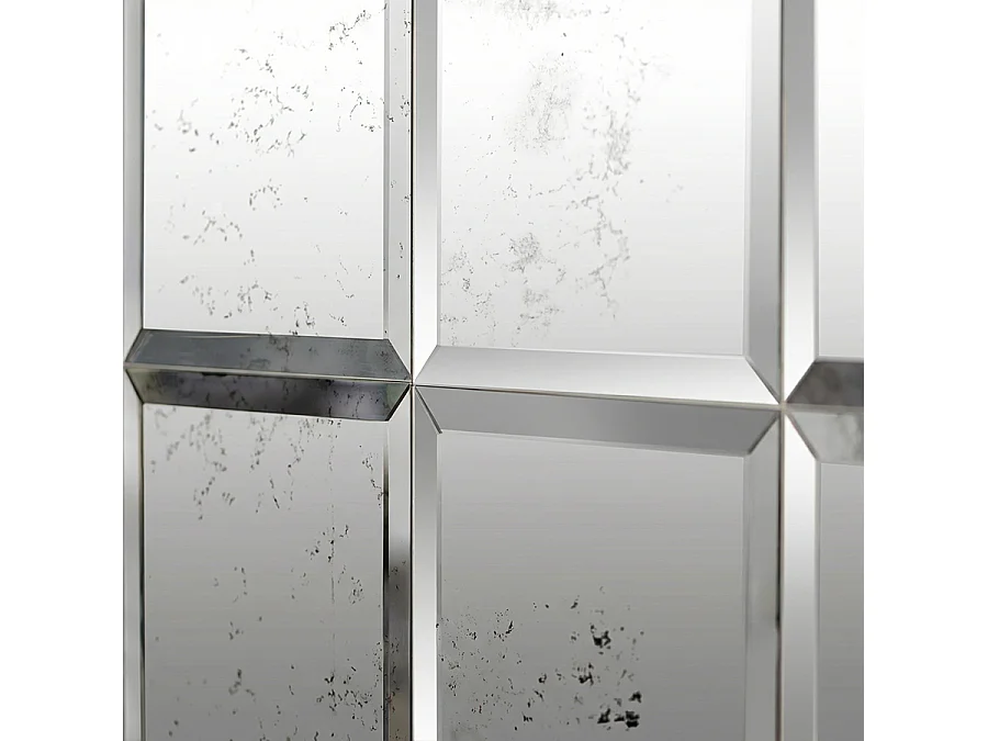 My Furniture Vintage-Effect Square Mirrored Wall Tiles Pack - 6 Tiles 30x30cm