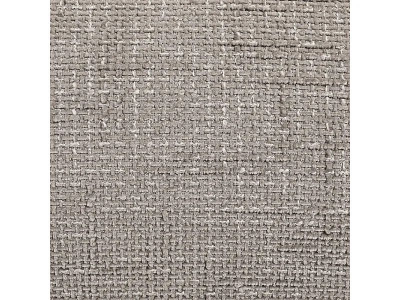 Canapé droit convertible 3p tissu taupe accoudoirs amovibles – RAMONA