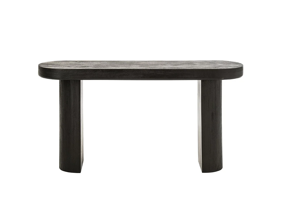 Console Ovale en Bois "Hilde" 152cm Noir