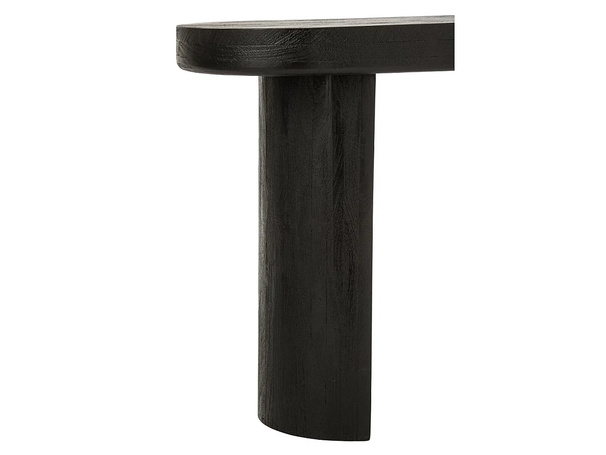 Console Ovale en Bois "Hilde" 152cm Noir