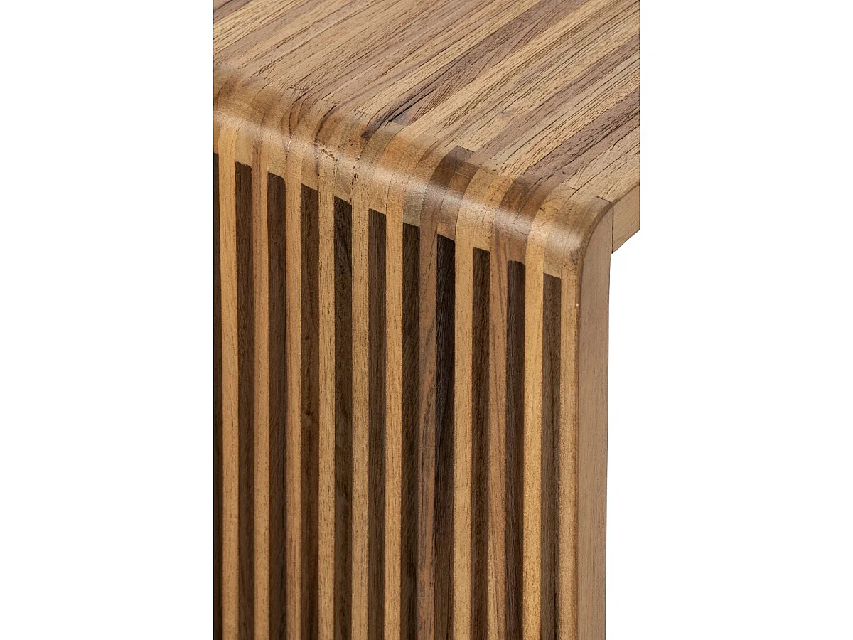 Table d'Appoint en Bois "Lars" 65cm Naturel