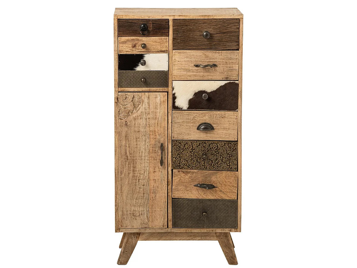 Commode à Tiroirs en Bois "Jonas" 110cm Naturel