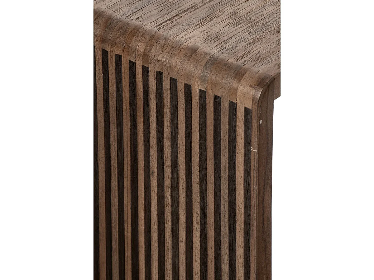 Table d'Appoint en Bois "Lars" 65cm Marron