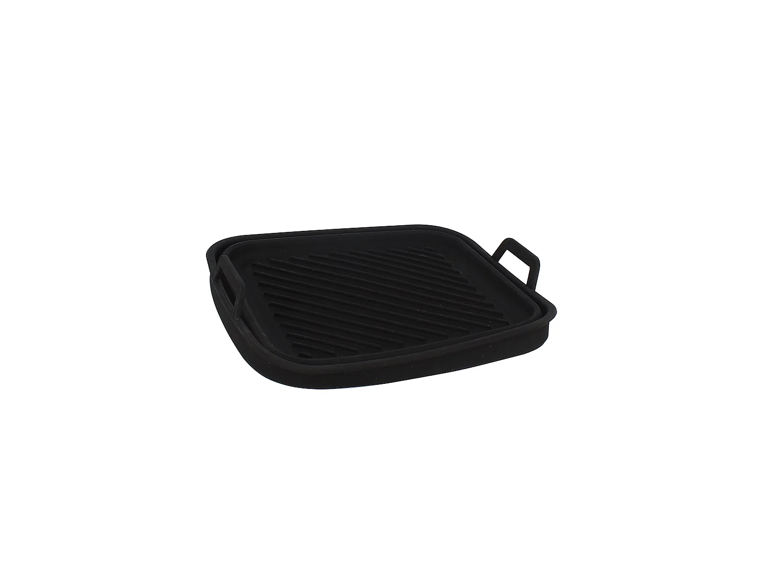 Menastyl - Moule Carré 20cm En Silicone Noir Pour Friteuse à Air Chaud