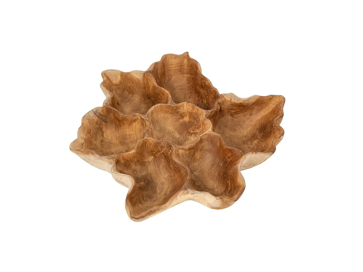 Plateau Déco en Bois "Ella" 64cm Naturel
