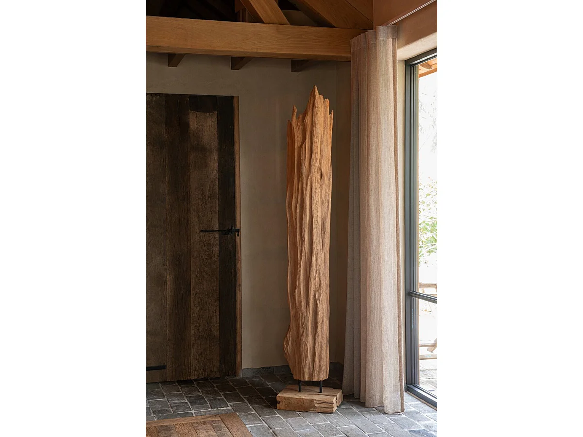 Sculpture Déco en Bois "Mira" 183cm Naturel
