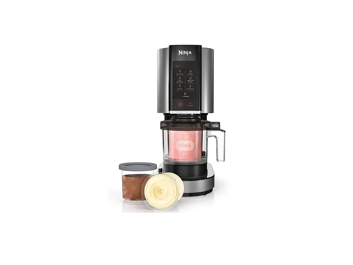 Sorbetière Ninja NC300EU 800W 1,4L - 6 Programmes Automatiques - Inox - 3 Pots Inclus