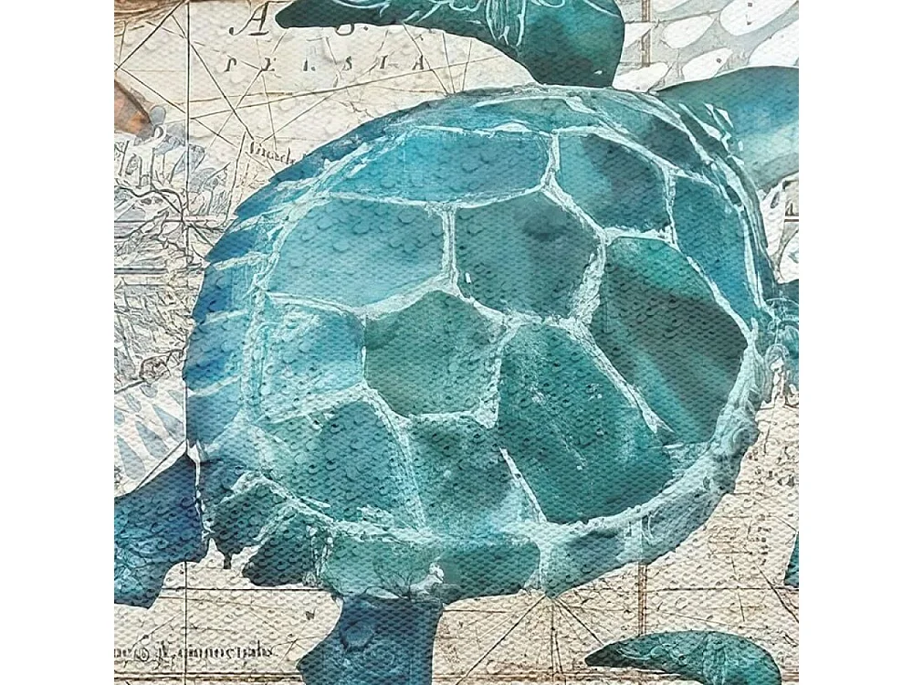 180 x 200cm Rideau de Douche avec 12 Crochets Séchage Rapide(tortue de mer), Tissu Polyester Imperméable Lavable en Machine, Rideaux Salle de Bain