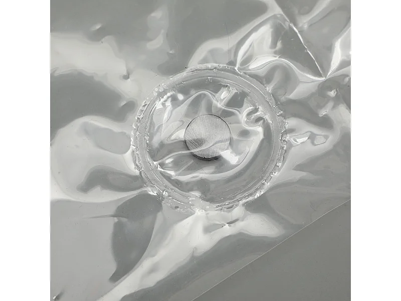 Doublure de rideau de douche transparente pour salle de bain 12 soie transparente 180 * 180CM