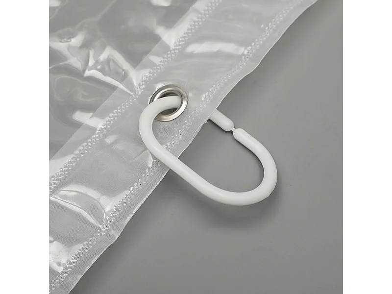 Doublure de rideau de douche transparente pour salle de bain 12 soie transparente 180 * 180CM
