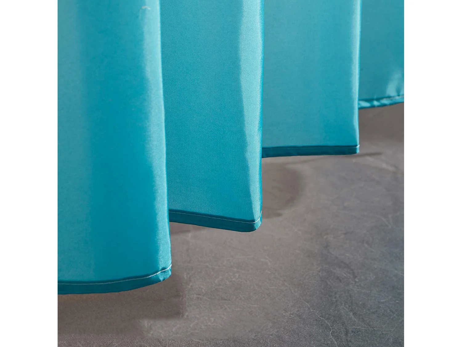 Rideau de douche imperméable et anti-moisissure, rideau de douche moderne en polyester dégradé, bleu lac, 120 x 200 cm