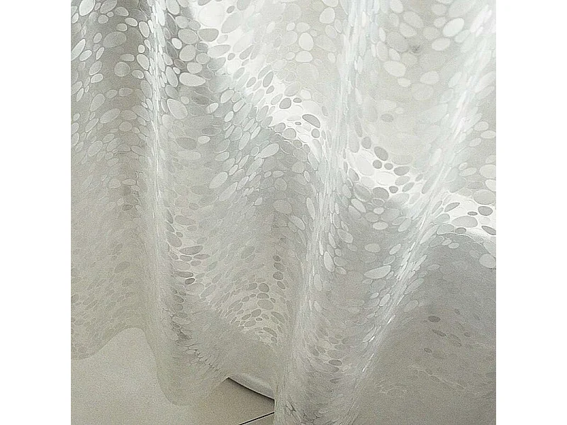 Rideau de Salle de Bain Rideau de Douche Baignoire  Imperméable, Anti-moisissure, Antibactérien, Blanc Semi-Transparent-180x200 cm