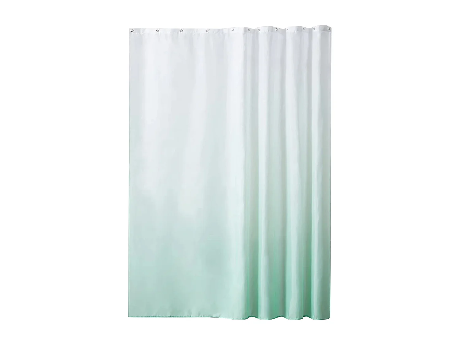 Rideau de douche dégradé anti-moisissure et imperméable, rideau de douche en polyester moderne et simple, vert clair, 120*200cm