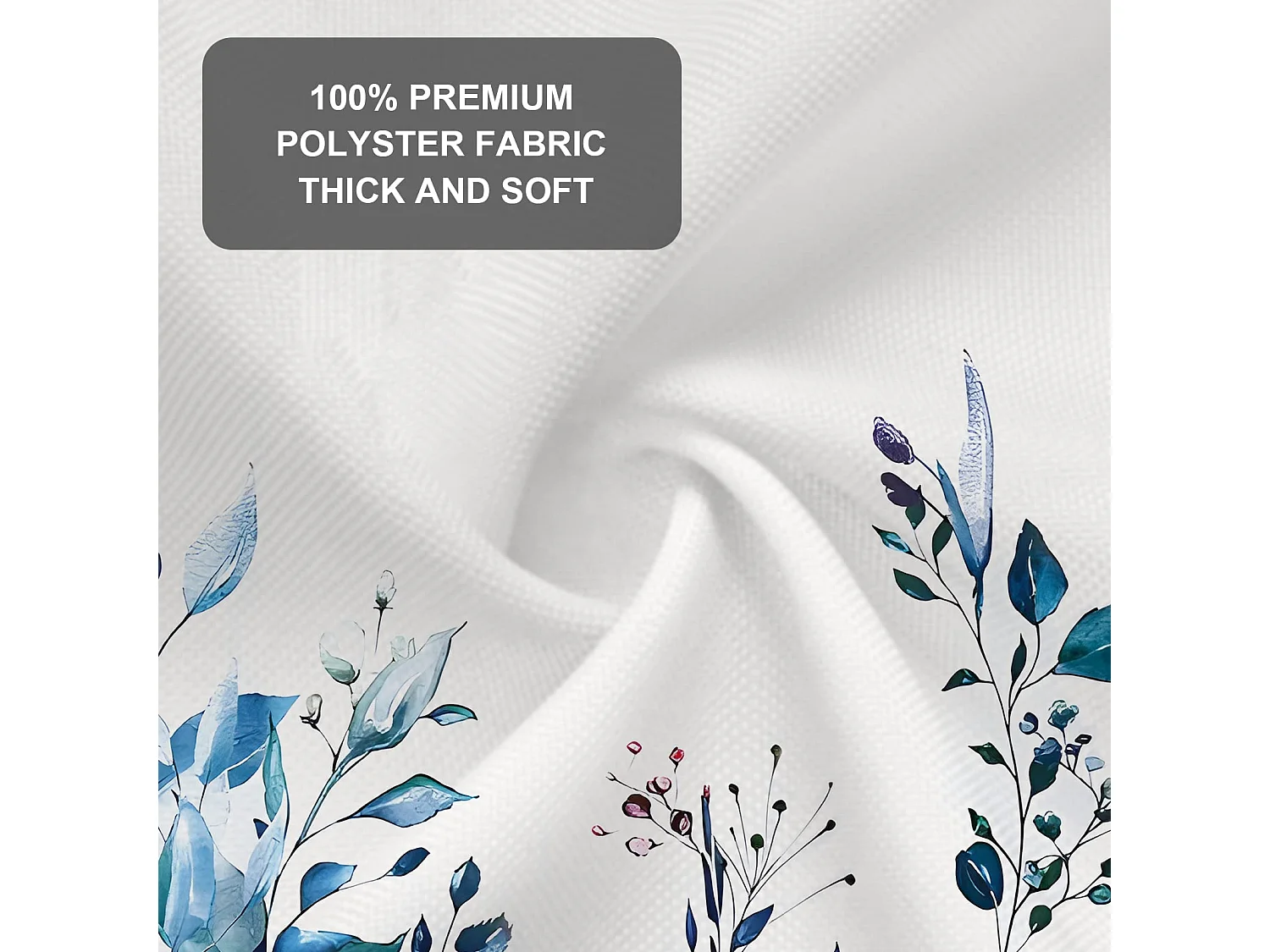 Rideau de Douche 100%  Polyester pour Baignoire et Salle de Bains, Lavables, Anti-moisissure et Antibactérien 180 x 180 cm