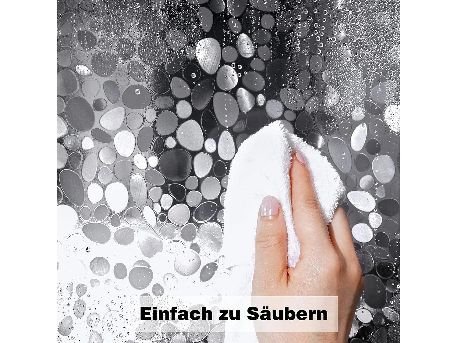 Rideau de douche 180 x 200 cm avec aimant lesté, imperméable et transparent, lavable en PEVA, anti-moisissure, antibactérien, avec 12 anneaux inclus