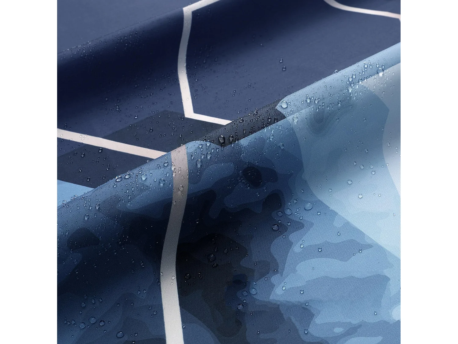 Rideau de douche imprimé, imperméable et anti-moisissure, rideau de salle de bain en tissu abstrait, largeur 90 cm x hauteur 180 cm