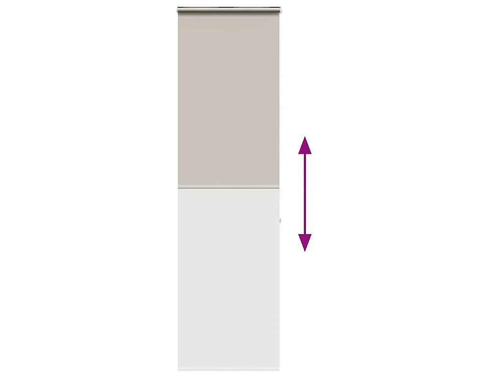 Store enrouleur pour douche avec cassette 80x240cm largeur tissu 76cm