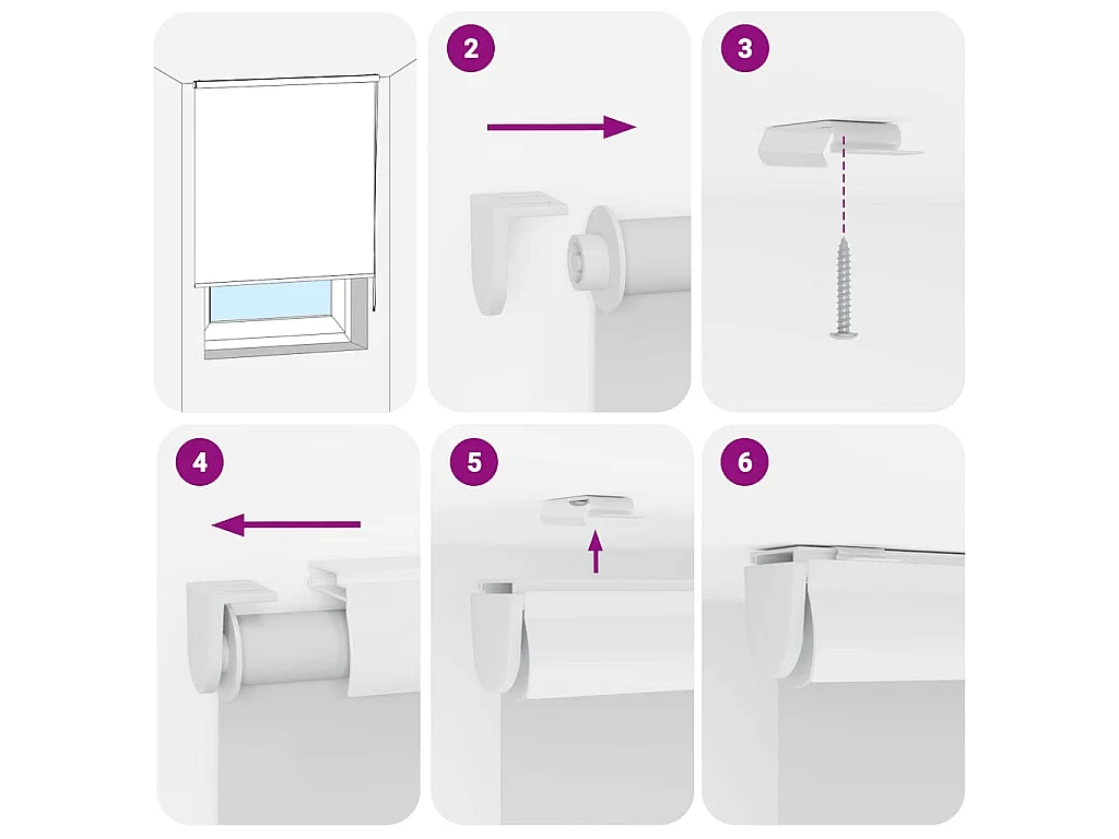 Store enrouleur pour douche avec cassette 80x240cm largeur tissu 76cm