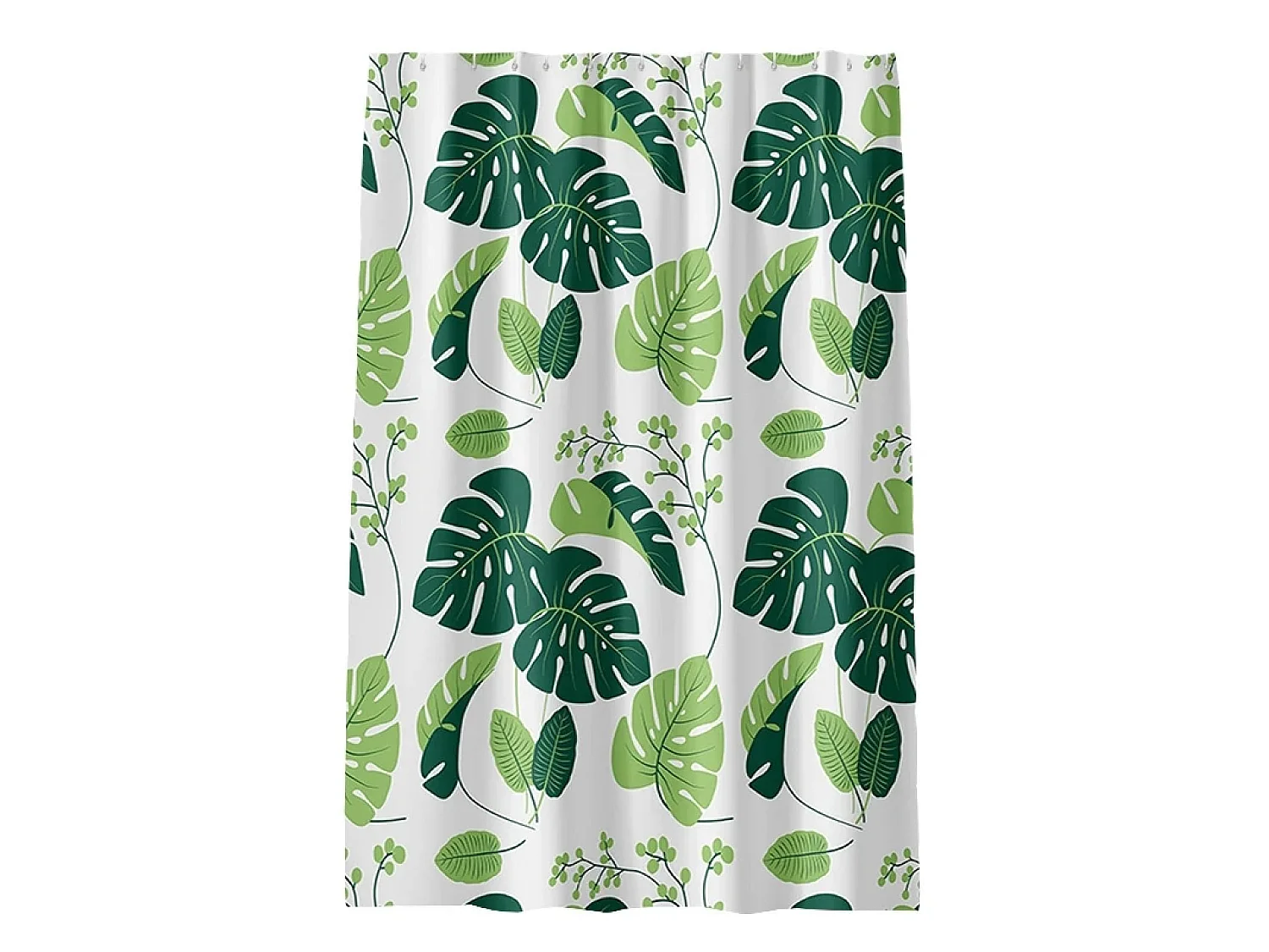 Rideau de douche à motifs imperméable et anti-moisissure, rideau de salle de bain avec 12 crochets, 180*180cm, rideau de douche à feuilles de tortue