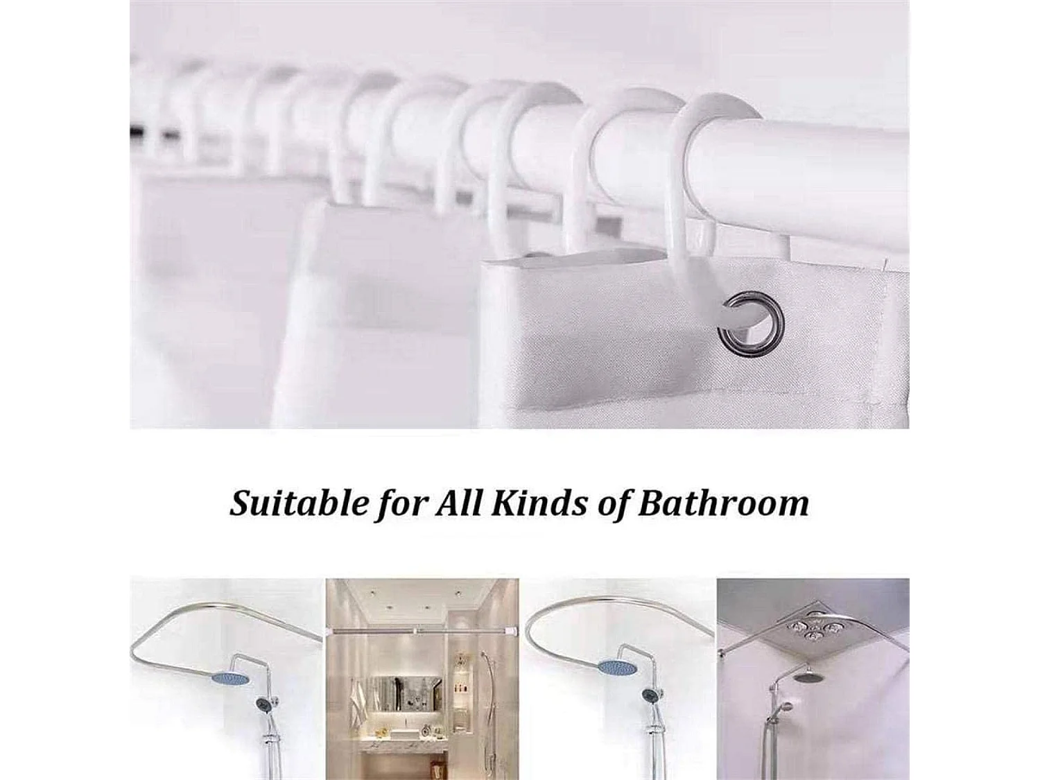 Rideau de douche à motifs imperméable et anti-moisissure, rideau de salle de bain avec 12 crochets, 180*180cm, rideau de douche à feuilles de tortue
