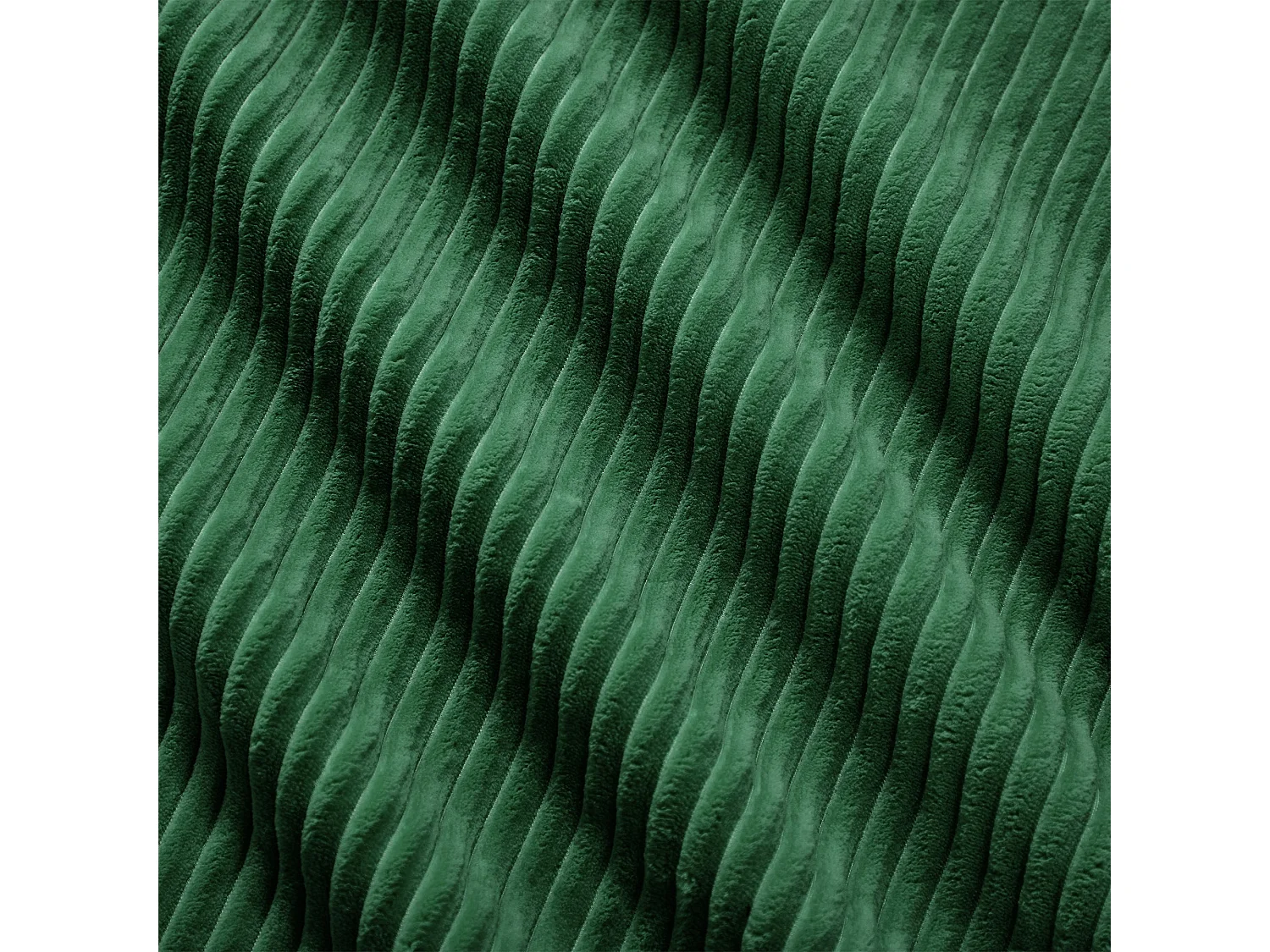 Canapé modulable 2 places en velours côtelé vert 204x104cm