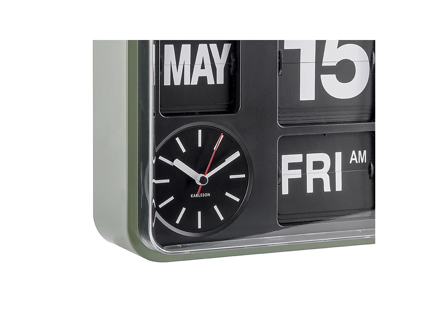 Wandklok Mini Flip - Groen