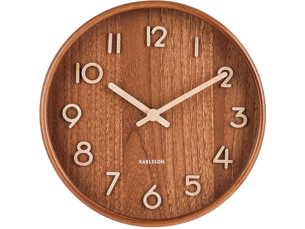 Orologio in legno Pure 22 cm
