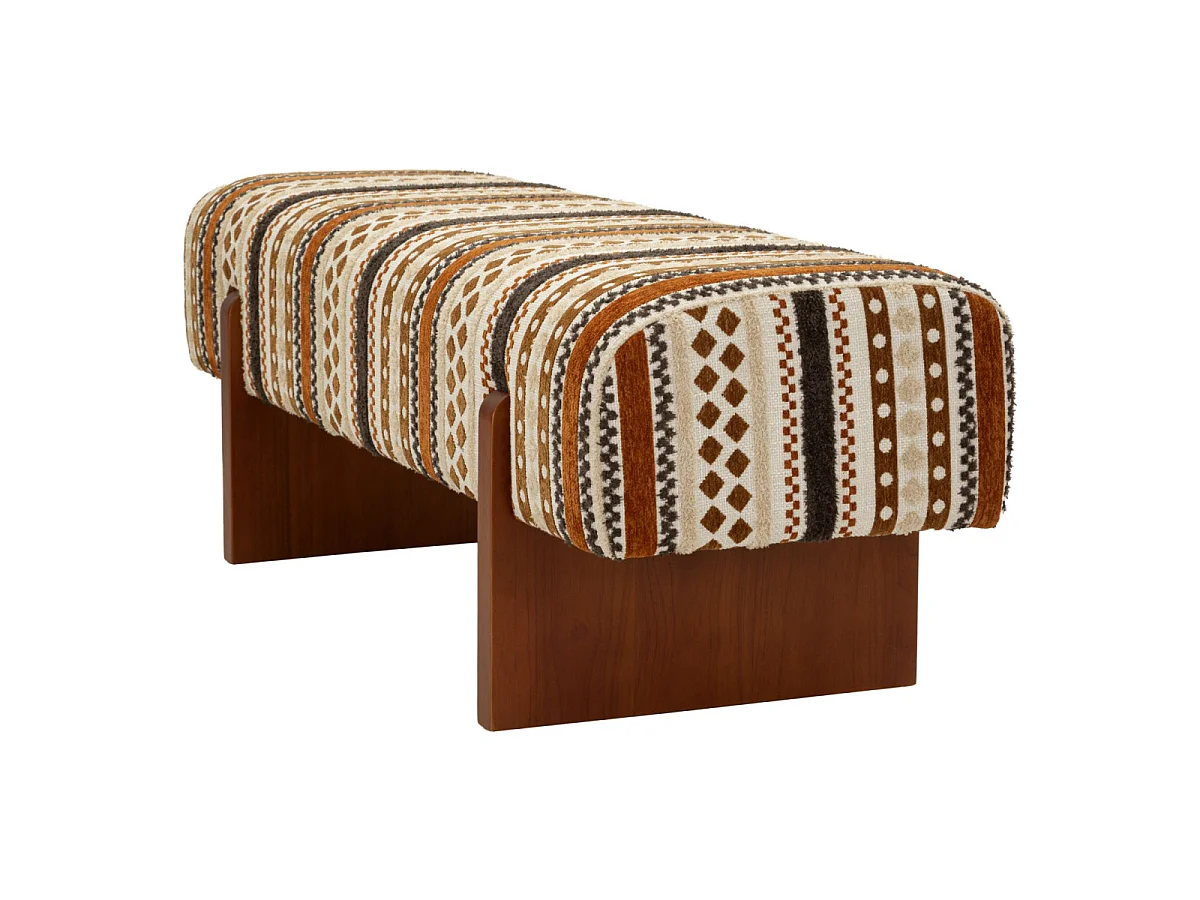 Veelkleurige bank in etnische stijl, 120,5 x 45 x 43 cm